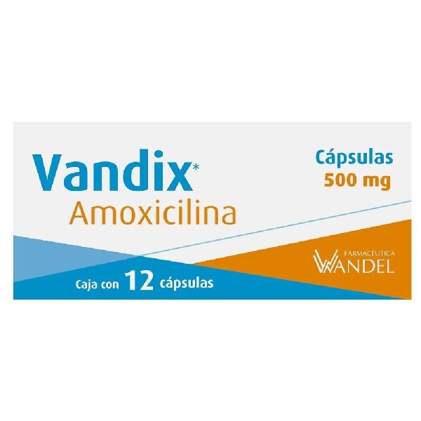 Vandix (Amoxacilina) 500mg 12 Cápsulas