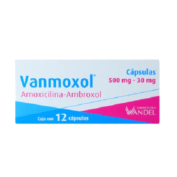 Vanmoxol (Ambroxol/Amoxicilina) 12 Cápsulas