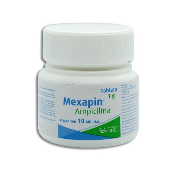 Mexapin (Ampicilina) 1g  10 Tabletas