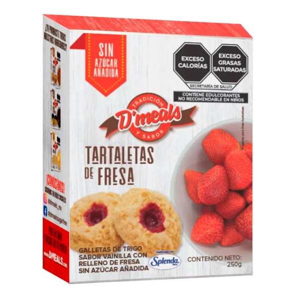D'Meals Tartaletas Fresa 250g