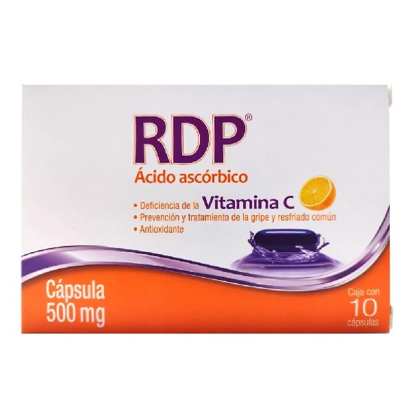 RDP (Ácido Ascórbico) 100mg 10 Cápsulas