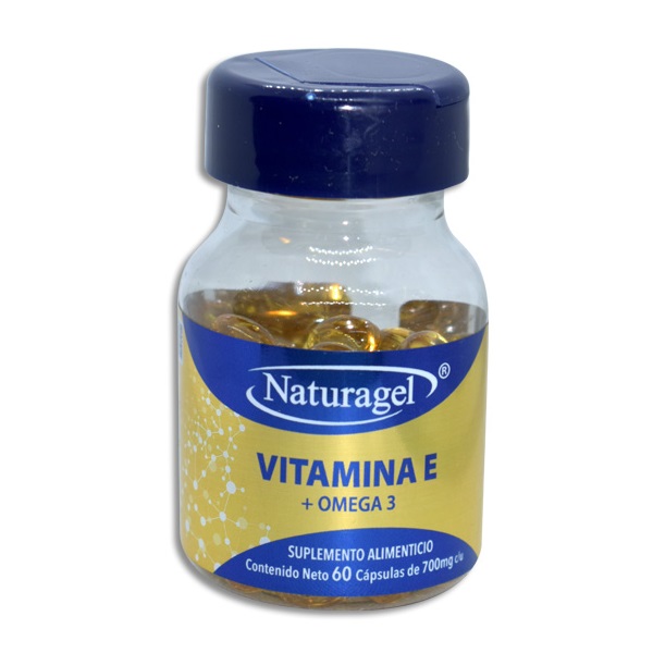 Naturagel Vitamina E +Omega 3 Frasco 60 Cápsulas