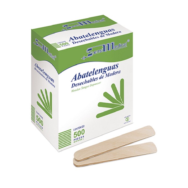 Sensi Medical Abatelenguas De Madera 500 Piezas