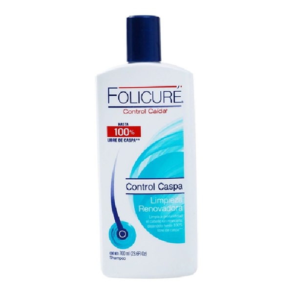 Folicure Shampoo Control Caspa Limpieza Renovadora 700 ml