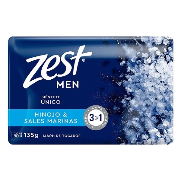 Zest Men Hinojo Y Sales Marinas Jabón 135g
