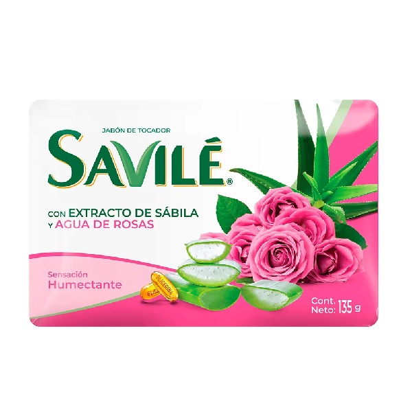 Savilé Sábila Y Agua De Rosas Jabón 135g