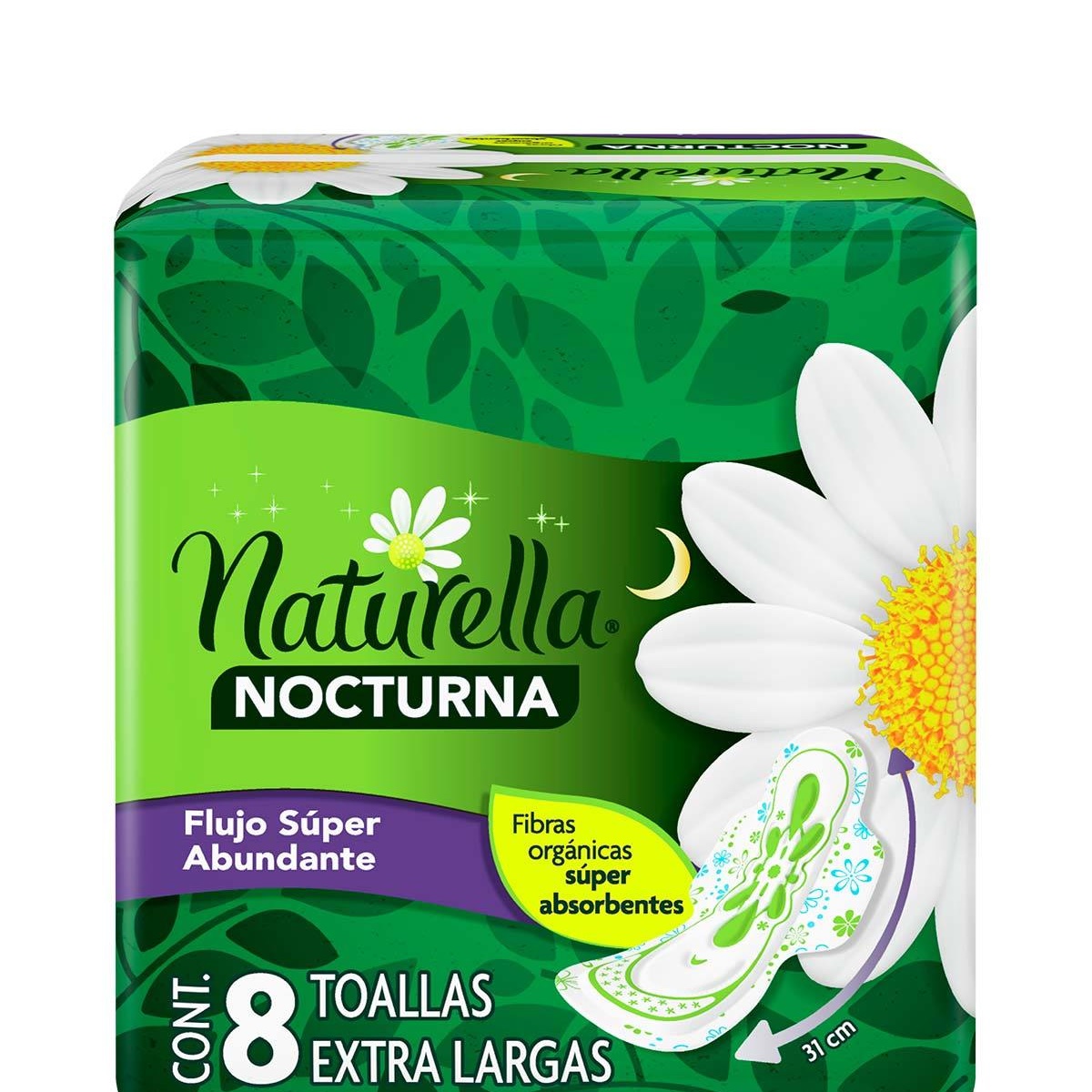 Naturella Nocturna con 8 Toallas