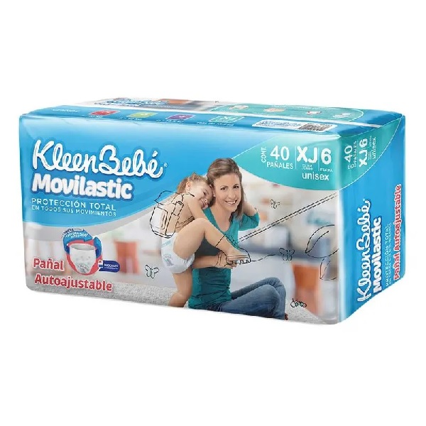 Kleenbebe Movilastic Unisex Etapa 6 40 Pañales