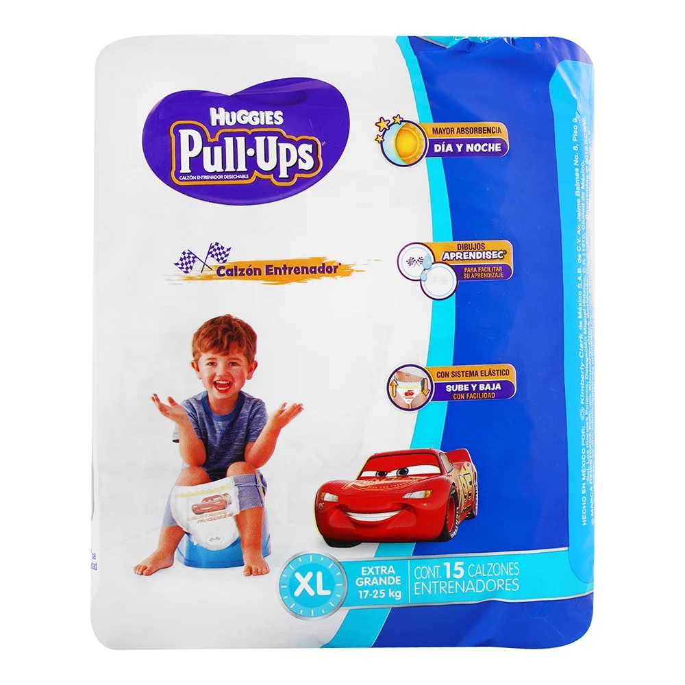 Huggies Pull - Ups Calzón Entrenador Desechable Para Niño, Talla XL