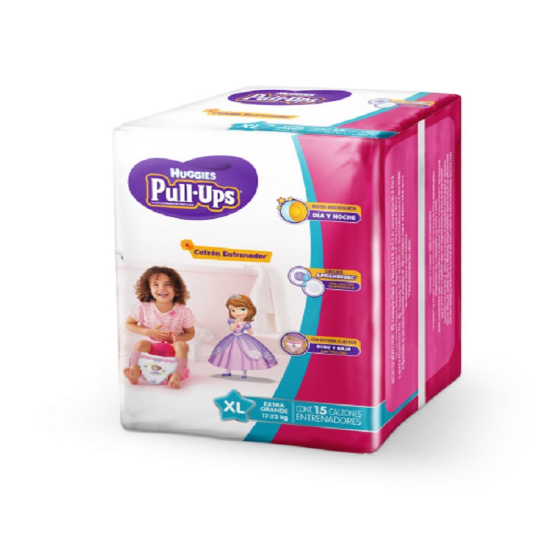 Huggies Pull - Ups Calzón Entrenador Desechable Para Niña, Talla XL