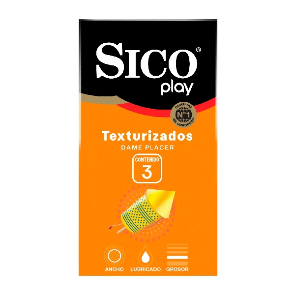 Sico Play Texturizados Preservativos 3 Piezas