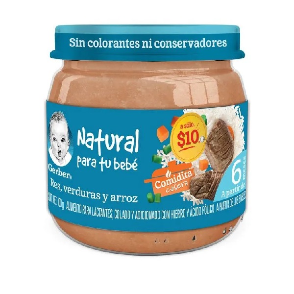 Gerber Res Verdura Y Arroz 100g