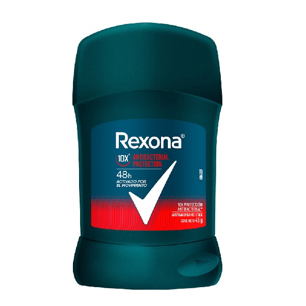 Rexona Antitranspirante en Barra Antibacterial 72 hrs para Hombre