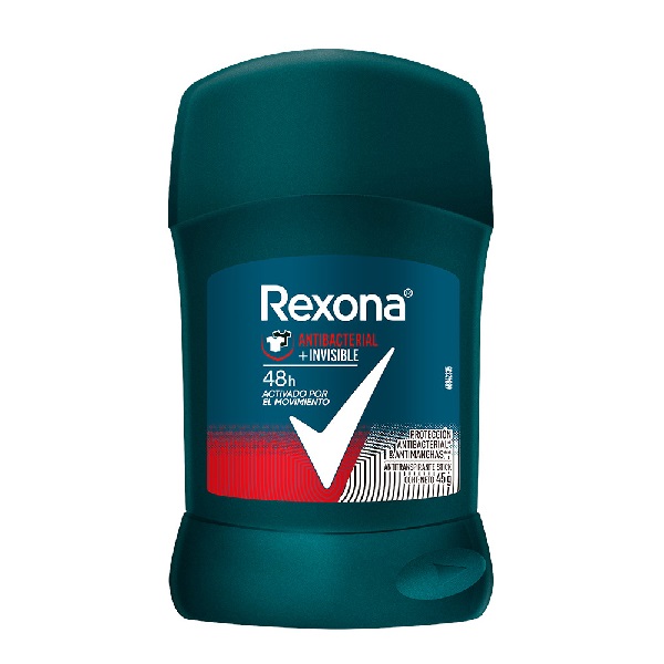 Rexona Antitranspirante en Barra Antibacterial 48 hrs para Hombre
