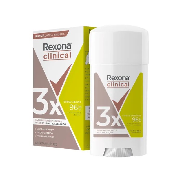 Rexona Clinical Stress Control Antitranspirante en Crema