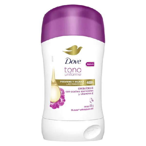 Dove Antitranspirante Stick Tono Uniforme Orquídea