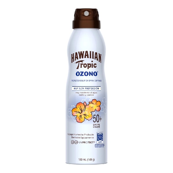 Bloqueador Hawaiian Tropic Ozono FPS 50 + Spray 180 ML