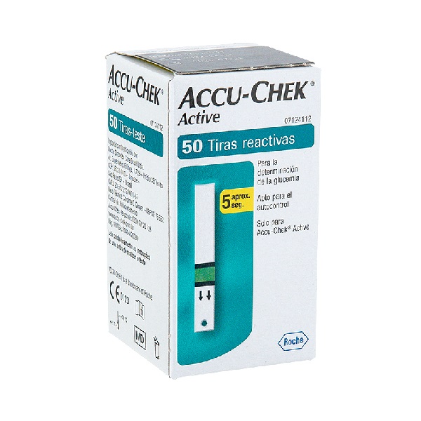 Accu-Chek Active Tiras 50 + 25 Lancetas