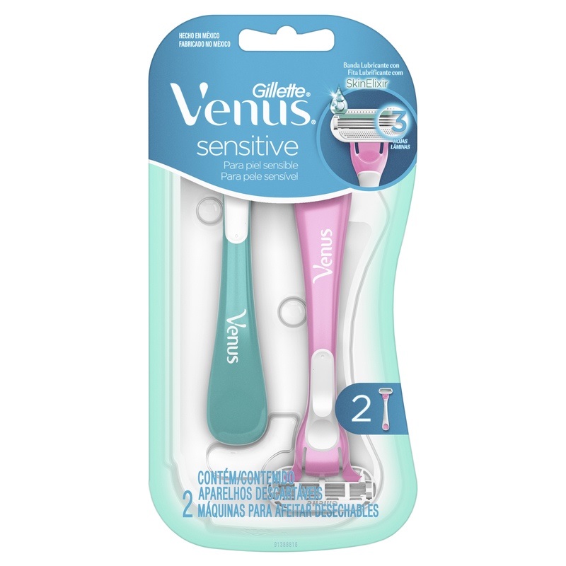 Venus Sensitive Rastrillo Desechable Para Mujeres Con Piel Sensible
