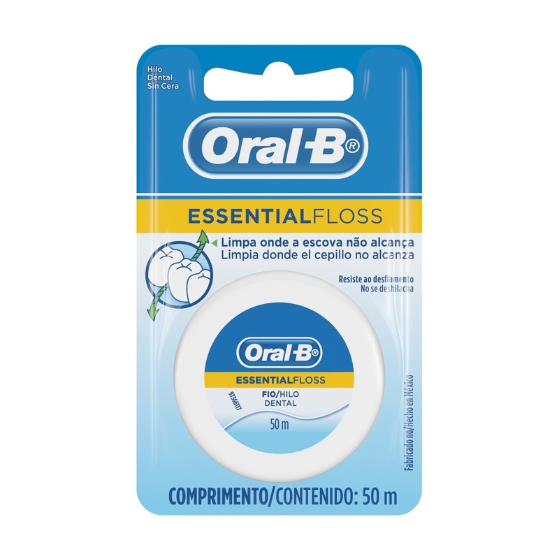 Oral B Essential Floss Hilo Dental Sin Cera 50m
