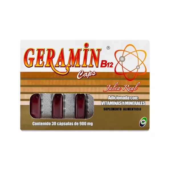 Geramin B12 Caps Caja 30 Cápsulas
