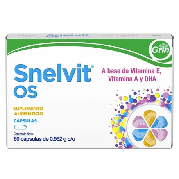 Snelvit Os Suplementto Alimenticio a base de Vitamina E, Vitamina A y DHA
