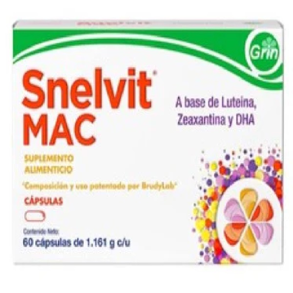 Snelvit Mac Suplemento Alimenticio a base de Luteina, Zeaxantina y DHA