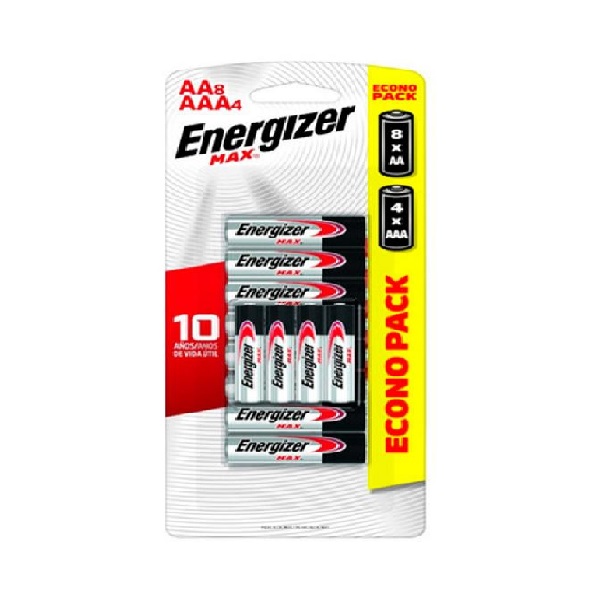 Energizer Pilas Alcalinas AA/AAA 12 Piezas