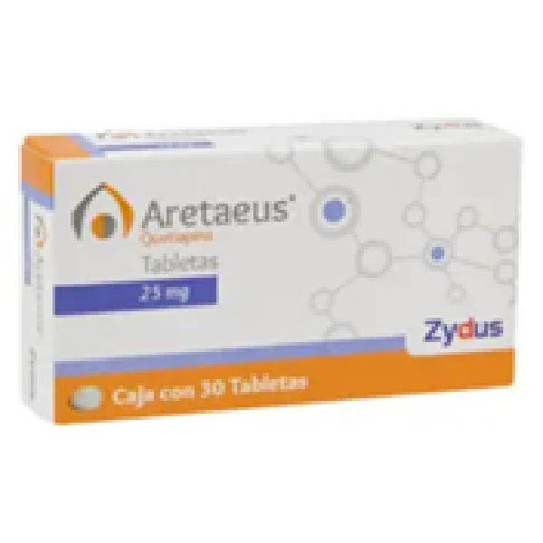 Aretaeus (Fumarato de Quetiapina) 25 mg 30 Tabletas