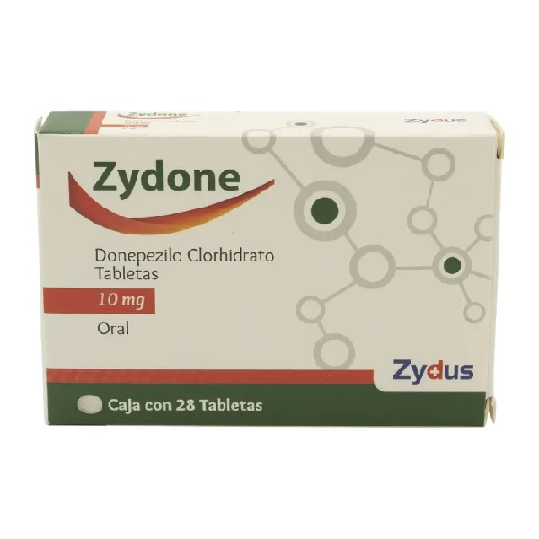 Zydone (Clorhidrato de donepezilo) 10mg  28 Tabletas