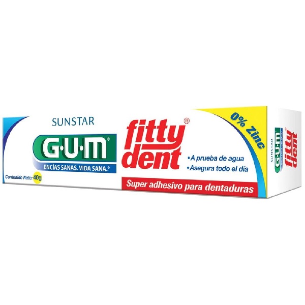 Gum Fitty Dent Adhesivo Para Dentaduras 40g