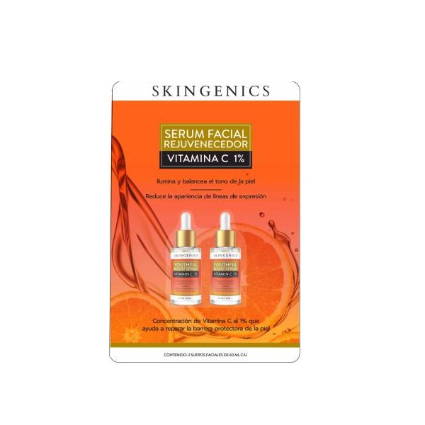 Skingenics Sérum Facial 2 Piezas 60ML